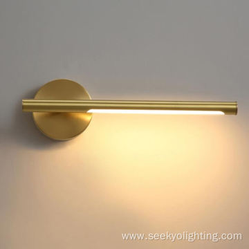 Horizontal straight lighting wall lamp